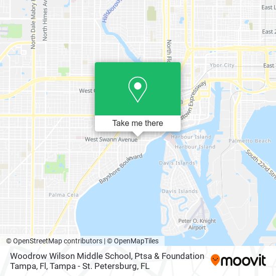 Woodrow Wilson Middle School, Ptsa & Foundation Tampa, Fl map
