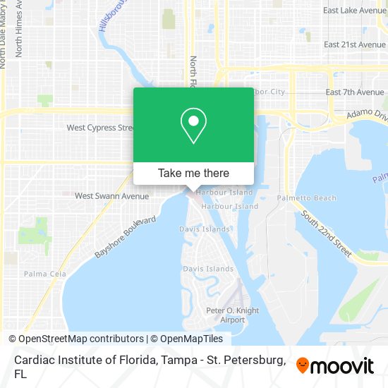 Mapa de Cardiac Institute of Florida