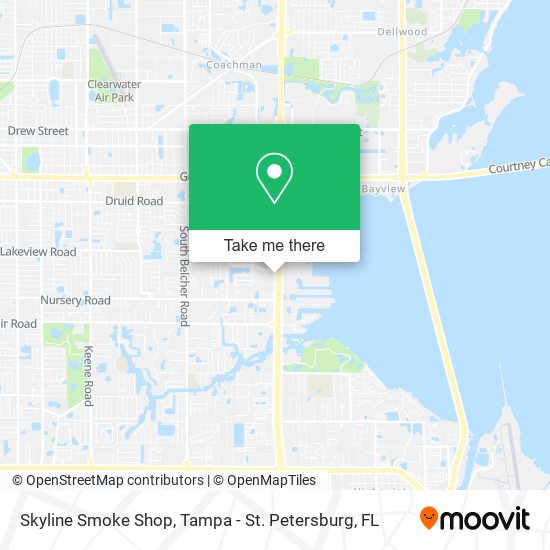 Skyline Smoke Shop map