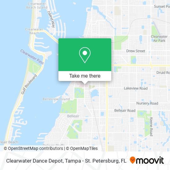 Clearwater Dance Depot map