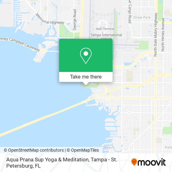 Aqua Prana Sup Yoga & Meditation map