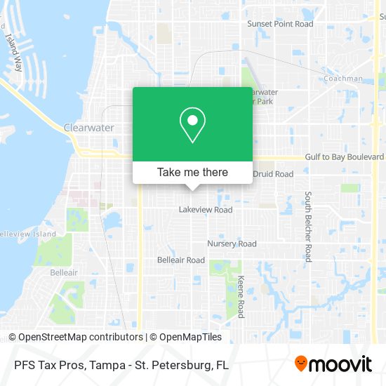 PFS Tax Pros map