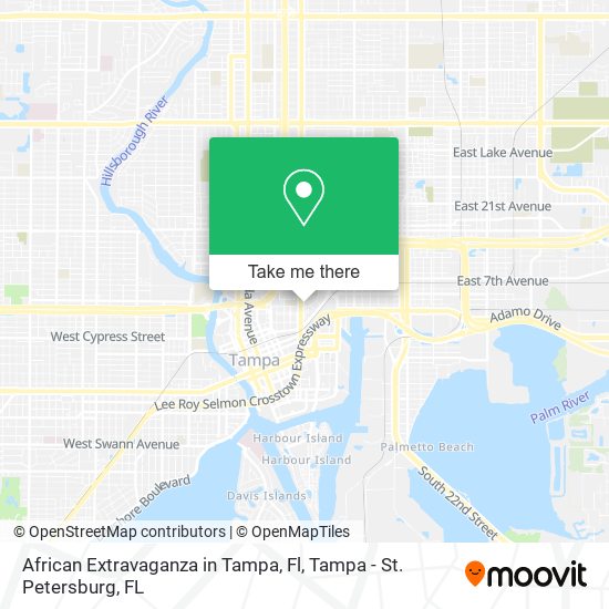 Mapa de African Extravaganza in Tampa, Fl