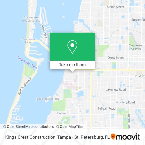 Kings Crest Construction map