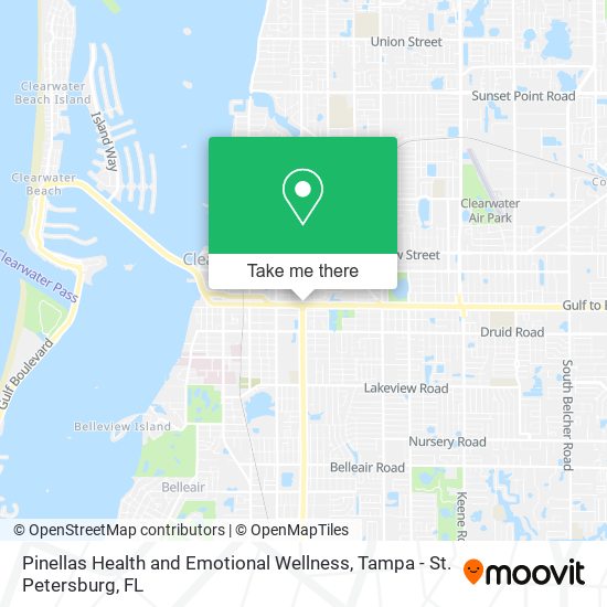 Mapa de Pinellas Health and Emotional Wellness
