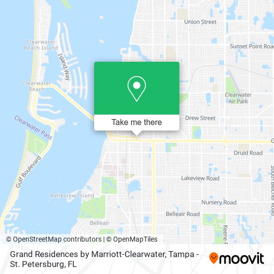 Grand Residences by Marriott-Clearwater map