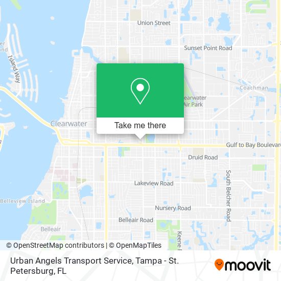 Urban Angels Transport Service map