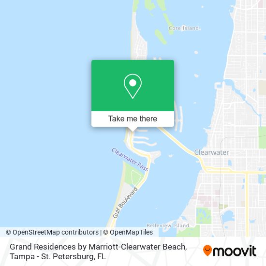Grand Residences by Marriott-Clearwater Beach map