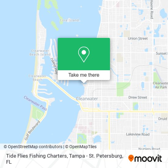 Tide Flies Fishing Charters map