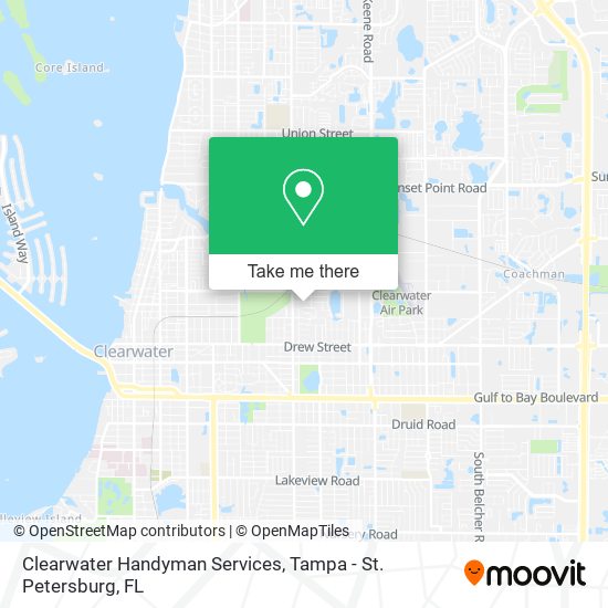 Clearwater Handyman Services map