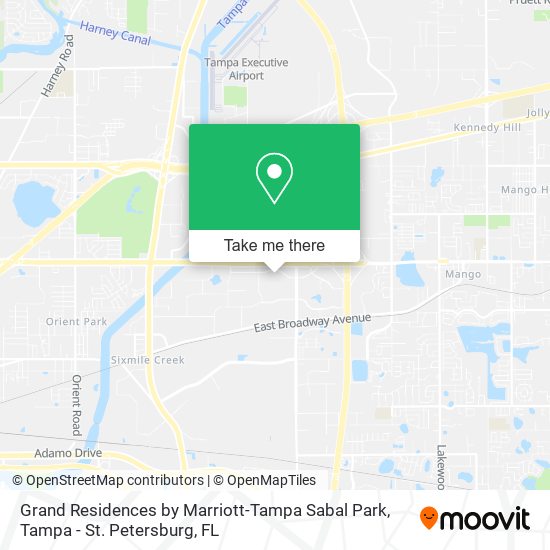 Grand Residences by Marriott-Tampa Sabal Park map