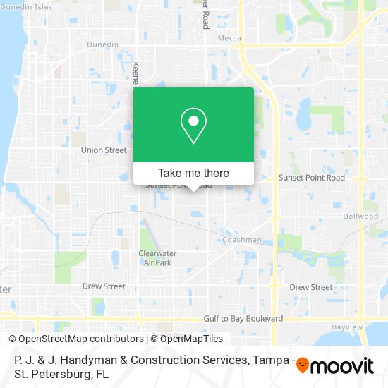 Mapa de P. J. & J. Handyman & Construction Services