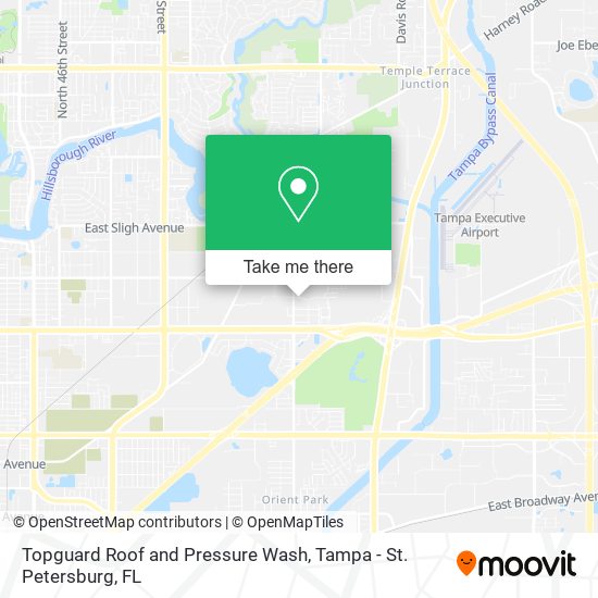 Topguard Roof and Pressure Wash map