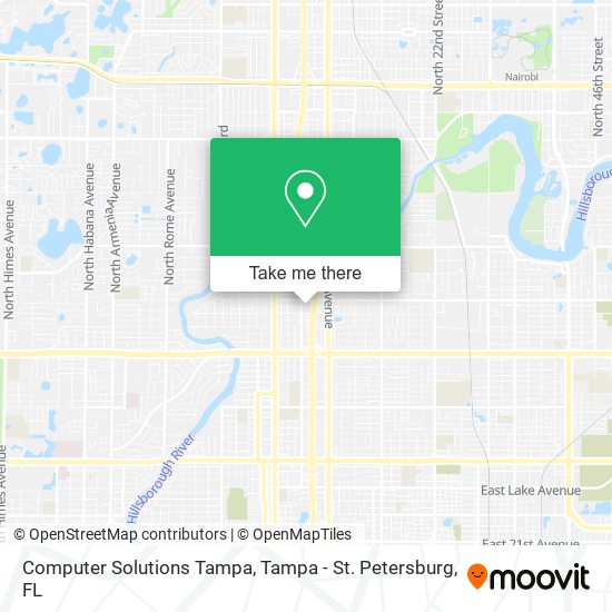 Computer Solutions Tampa map