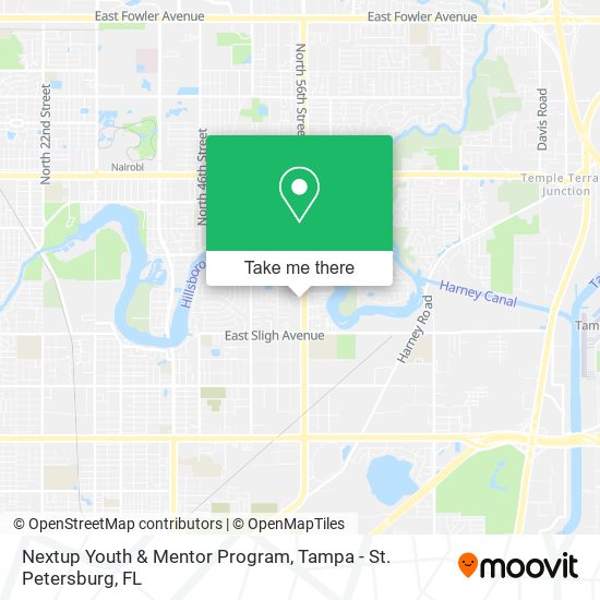Mapa de Nextup Youth & Mentor Program