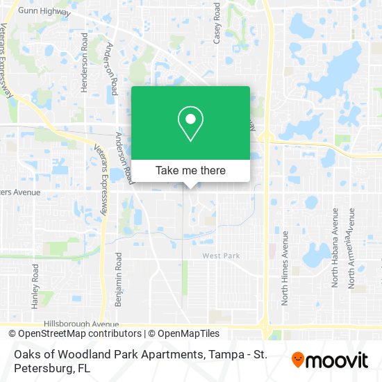 Oaks of Woodland Park Apartments map