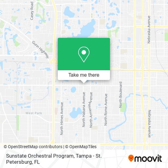 Mapa de Sunstate Orchestral Program