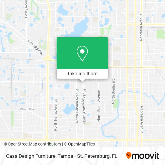 Casa Design Furniture map