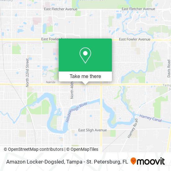 Amazon Locker-Dogsled map