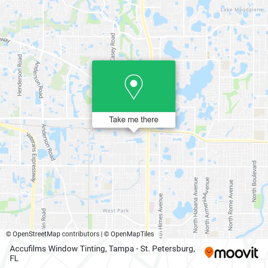 Accufilms Window Tinting map