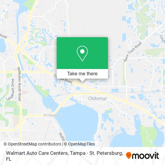 Mapa de Walmart Auto Care Centers