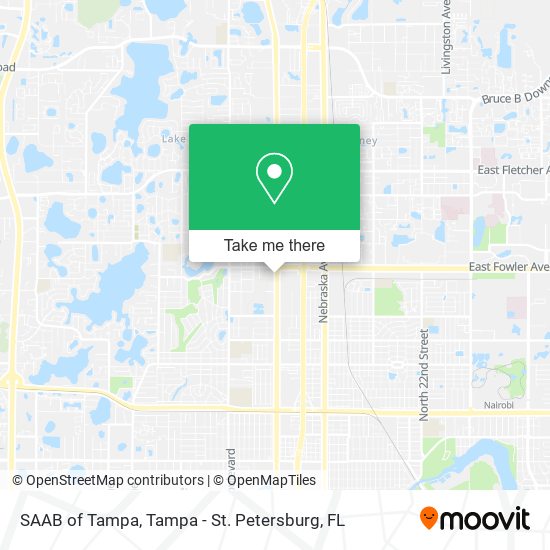 Mapa de SAAB of Tampa