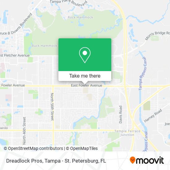 Dreadlock Pros map