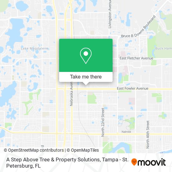 A Step Above Tree & Property Solutions map