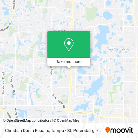 Christian Duran Repairs map