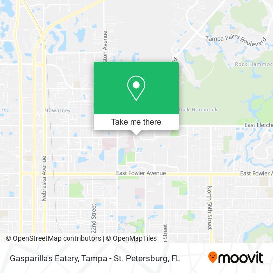 Gasparilla's Eatery map