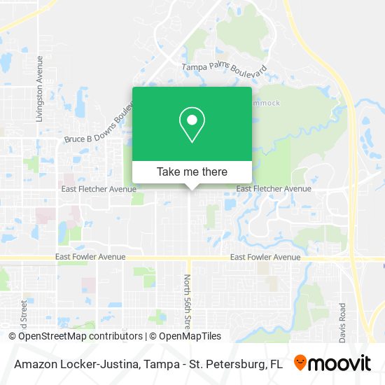 Amazon Locker-Justina map