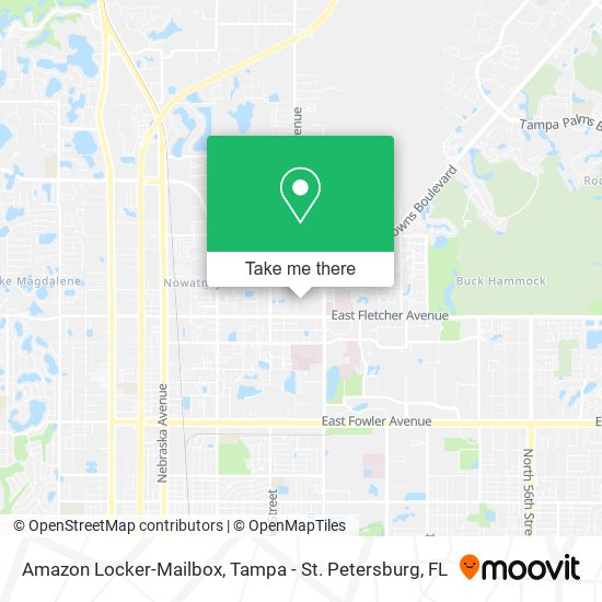 Mapa de Amazon Locker-Mailbox