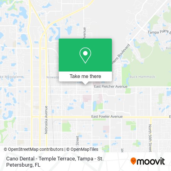 Cano Dental - Temple Terrace map