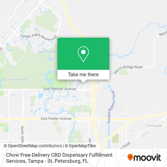 Mapa de Chow Free-Delivery CBD Dispensary Fulfillment Services