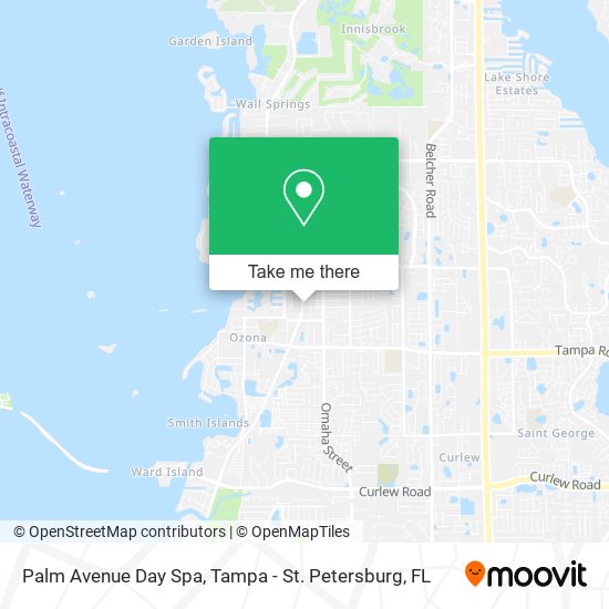 Palm Avenue Day Spa map