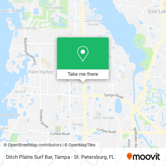 Ditch Plains Surf Bar map