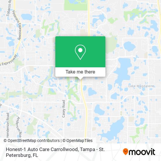 Honest-1 Auto Care Carrollwood map