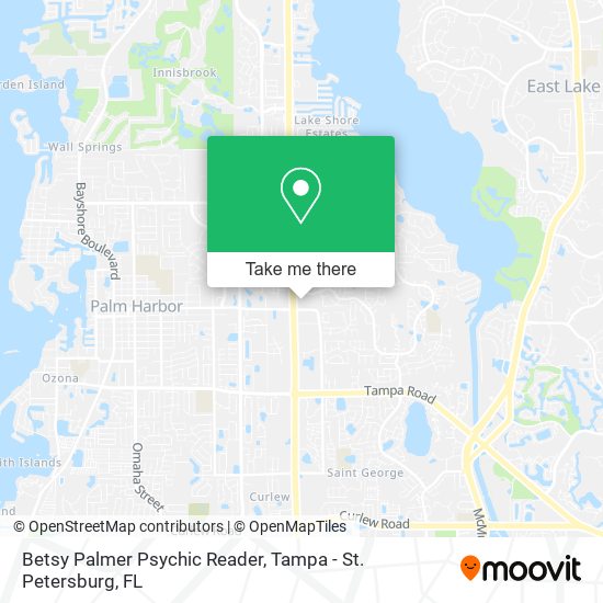 Mapa de Betsy Palmer Psychic Reader