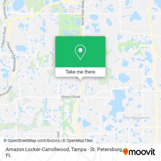 Amazon Locker-Carrollwood map