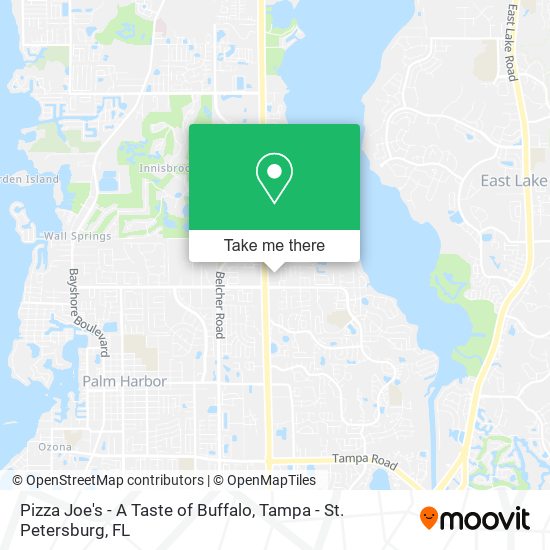 Pizza Joe's - A Taste of Buffalo map