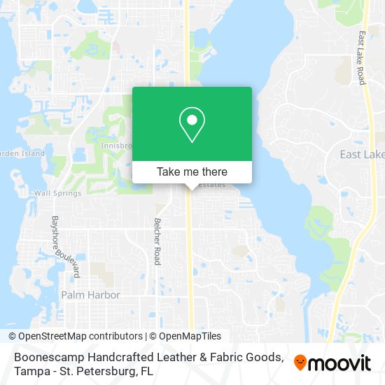 Boonescamp Handcrafted Leather & Fabric Goods map