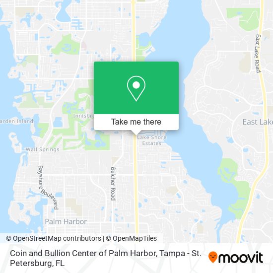 Coin and Bullion Center of Palm Harbor map