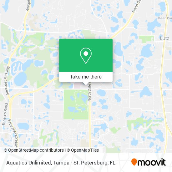Aquatics Unlimited map