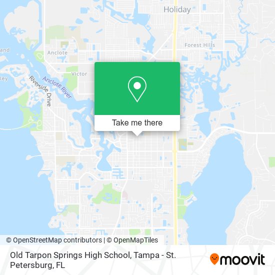 Old Tarpon Springs High School map