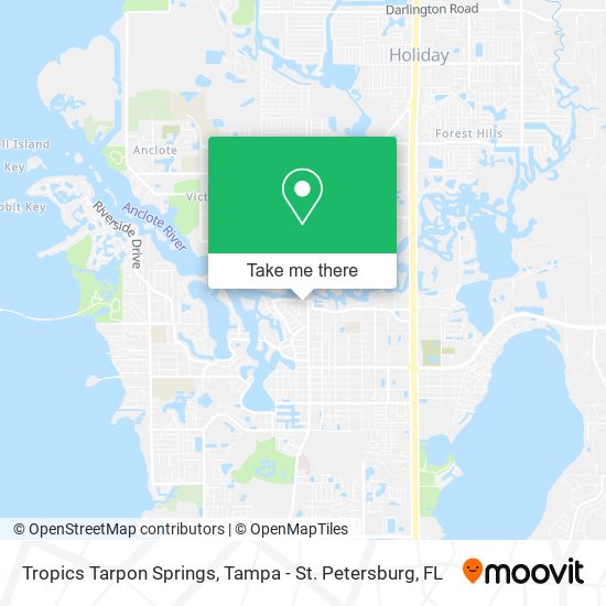 Tropics Tarpon Springs map