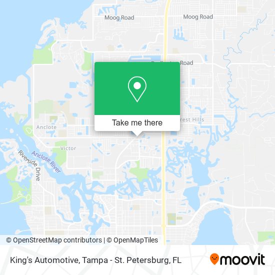 King's Automotive map