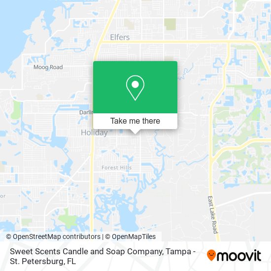 Mapa de Sweet Scents Candle and Soap Company