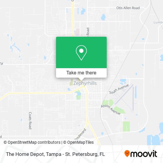 The Home Depot map