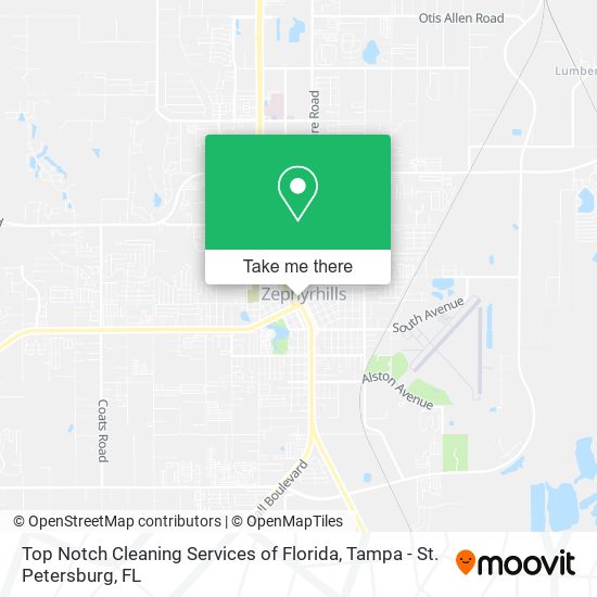 Top Notch Cleaning Services of Florida map