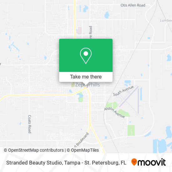 Stranded Beauty Studio map